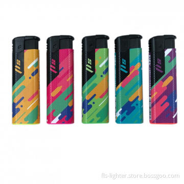 Disposable gas electronic lighter with logo